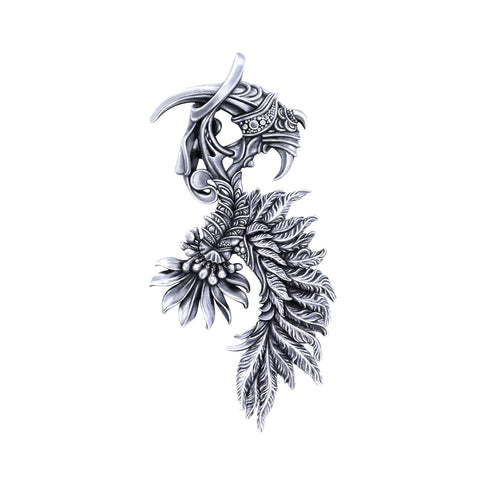 FAITH - Textured Feather Pendant